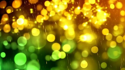 Poster - Abstract festive background with illuminated bokeh lights and sparkling rain effects ideal for elegant celebrations and holiday designs