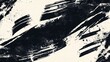 © Exotic - Abstract Black Ink Brushstrokes on Cream Background