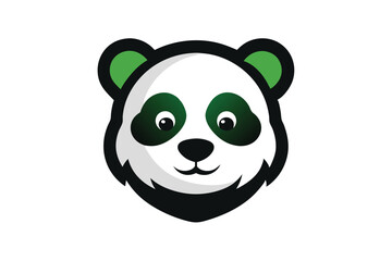 Fototapete - panda with bamboo