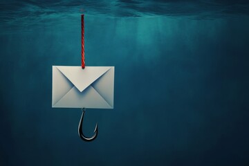 Poster - this visual metaphor highlights the growing threat of phishing emails, emphasizing the need for stro
