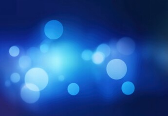 Wall Mural - mesmerizing blue bokeh lights dancing in an enchanted night sky with dreamy atmosphere