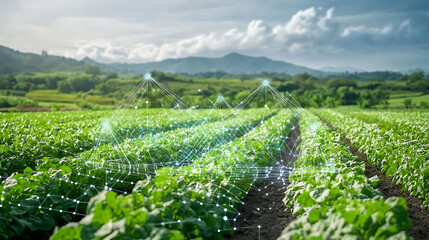 Poster - an ai powered system optimizing food production by analyzing agricultural data, climate impact, and 