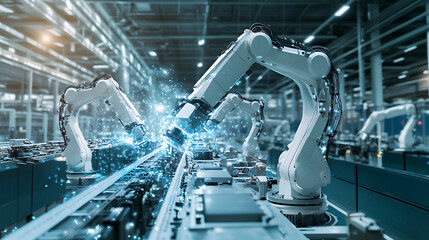 Poster - An AI powered system optimizing industrial automation by analyzing real time machine performance, AI-assisted predictive maintenance, and robotic process optimization for efficient manufacturing