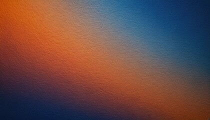 Poster - Blue and orange gradient background design with grainy noise texture effect web banner design
1