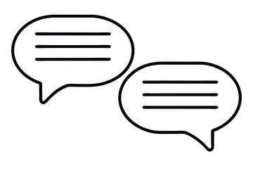 Poster - vector chat icon