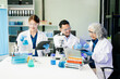 © Nuttapong punna - Dynamic science lab where a team of scientists collaborates on research, testing, and innovation