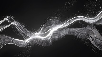 Poster - A tech-inspired background featuring detailed silver circuit lines glowing faintly, mimicking the flow of electricity through a modern device