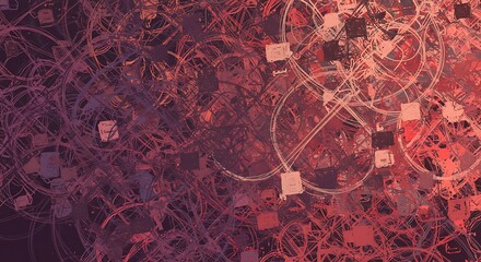 Crimson Neural Network: A 3D Render AI Generated