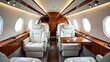 © fast high definition - Luxury private jet interior space