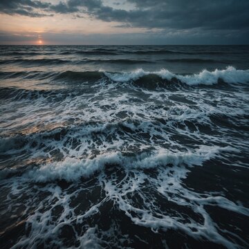 The Ocean That Dreams – When you sleep near its shore, you wake with images not your own—fragments of stories whispered by the waves.