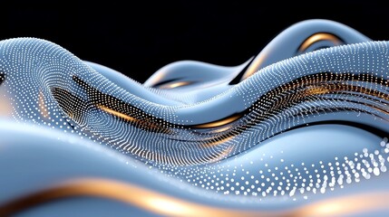 Poster - Serene Fractal Zen Garden, an intricate design of swirling patterns adorned with sparkling particles, inviting tranquility and contemplation in a harmonious visual experience.