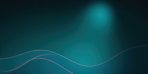 Poster - Abstract teal background with flowing lines and gradient effect  