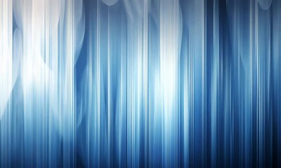 Poster - Serene Vertical Flow: An Abstract Blue and White Visual Symphony for Digital Backdrops