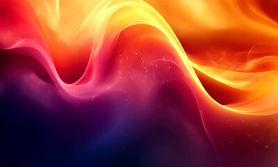 Poster - Dynamic abstract background with flowing shapes, perfect for modern presentations