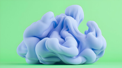Poster - Abstract Blue Particle Explosion on Green Screen