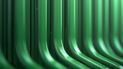 Poster - Abstract Green Lines Pattern Matrix Texture Computer Design