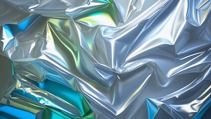Poster - transparent cellophane plastic foil texture. Background for banner, backdrop or texture
