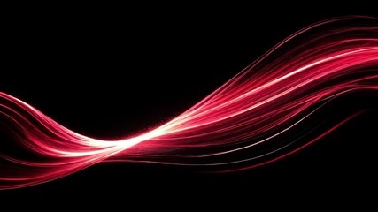 Fototapete - Abstract wave texture with light lines on slow motion background.