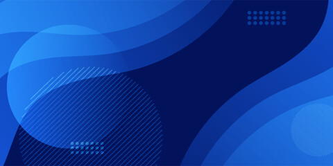 Poster - abstract blue background. modern simple blue geometric design. minimal shapes. suit for booklet,