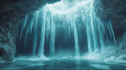 Poster - Ice cave in the Ice Age