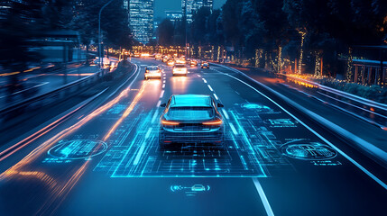 Poster - An AI powered system optimizing autonomous driving by analyzing vehicle data, AI-assisted route planning, and real-time traffic data for safer and more efficient self-driving vehicles