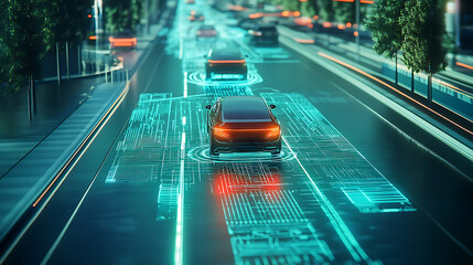 Poster - An AI powered system optimizing autonomous vehicles by analyzing traffic data, AI-assisted route planning, and real-time navigation for safer and more efficient driving