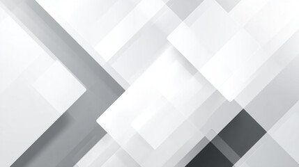 Poster - Abstract background featuring overlapping white and gray geometric shapes creating a modern design