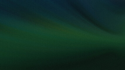 Poster - A blurry abstract image featuring a gradient of dark green and blue tones creating a muted and soft effect