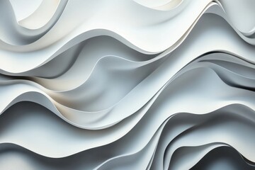 Poster - abstract wavy folds
