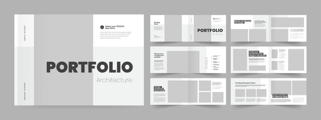 Wall Mural - Landscape Portfolio, Architecture Portfolio Presentation, Interview Portfolio,  Architecture Album Template