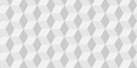 Fototapete - Vector minimal cubes geometric tile and mosaic wall grid retro digital hexagon technology wallpaper background. white block cube structure backdrop square triangle texture vintage design.	
