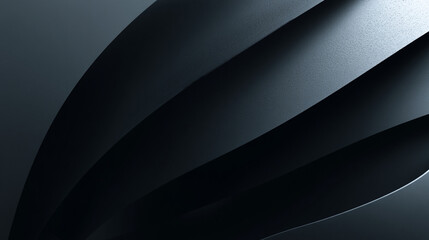 Aufkleber - Abstract dark gray background featuring curved shapes and subtle lighting effects in a modern style