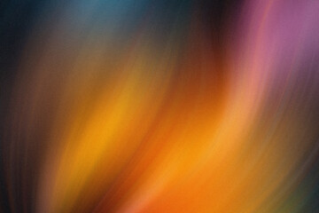 Poster - Abstract blurred background showcasing vibrant hues of orange pink and blue creating a soft gradient effect