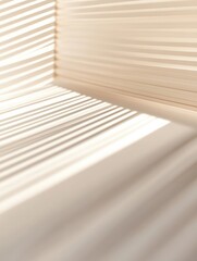 Leinwandbilder - Layered shadows create an elegant depth in a minimalistic abstract pattern with neutral tones