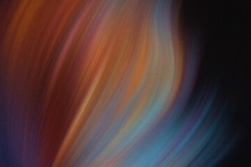 Poster - Abstract blurred background featuring a blend of orange blue and black colors creating a soft gradient effect