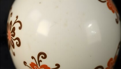 Wall Mural - white vase with a red flower on it