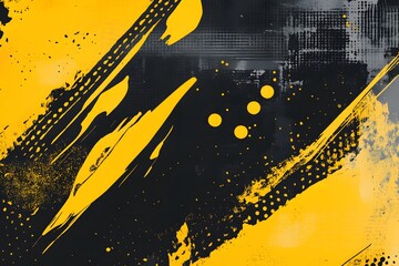 Poster - Floating Particles in Light Background