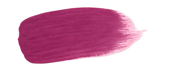 Poster - Pink paintbrush sweeping across transparent surface, generating abstract artistic texture