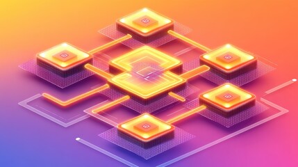 Poster - Digital trust framework visual with encrypted nodes and data permission pathways over gradient background