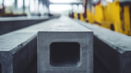 Poster - Reinforced concrete beams in production at precast plant for civil infrastructure