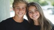 © MAKASIHMAS SIDNEY - Close-up of a friendly boy and girl smiling