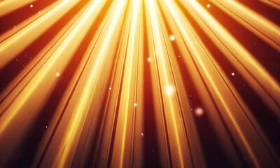 Poster - Tranquil Light Beams Radiating with Subtle Flickering Effect to Mimic Natural Sunlight Made with Generative AI Technology
