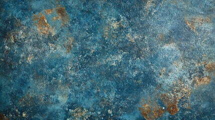 Poster - Textured blue and gold background.