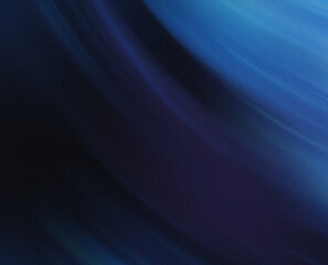 Poster - Abstract dark blue and black gradient background with soft light creating a smooth transition effect