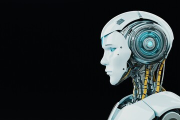 Poster - Futuristic Medical AI Robot Concept for Healthcare Innovation and Digital Transformation