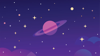 Wall Mural - vector illustration of a space rocket