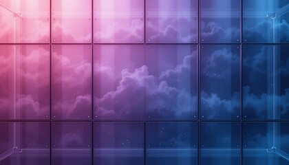 Poster - Dynamic abstract background design digital studio graphic art modern aesthetic digital environment conceptual visualization for creative projects