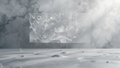Poster - Misty abstract reflection surreal landscape visual art ethereal environment low angle conceptual imagery for creative inspiration