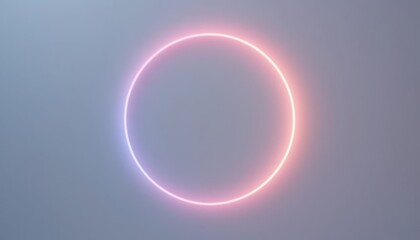 Poster - Illuminated circular design event digital art abstract environment vibrant colors artistic viewpoint creative concept for modern aesthetics