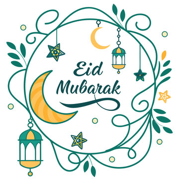 Eid- mobarak logo design.